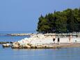 Der Strand  im Ort Umag, Umag.