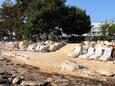 Der Strand  im Ort Zambratija, Umag.