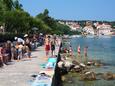 Der Strand  im Ort Šilo, Krk.