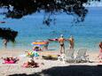 La plage Ratac en ville Makarska, Makarska.