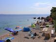 Der Strand Kutleša im Ort Mimice, Omiš.