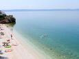 La plage Izbitac en ville Drašnice, Makarska.