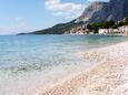 Der Strand Izbitac im Ort Drašnice, Makarska.