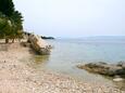 La plage Šćit en ville Brela, Makarska.