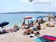 Soline strand Brela településen, Makarska.