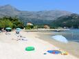 La plage Grgurići en ville Slano, Dubrovnik.