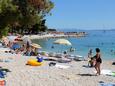 Пляж Podluka в городе Baška Voda, Makarska.