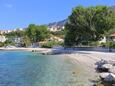  strand Orij településen, Omiš.