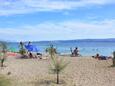 La plage  en ville Duće, Omiš.