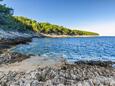 Der Strand  im Ort Zanavje, Korčula.