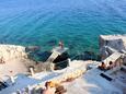 Der Strand  im Ort Marušići, Omiš.