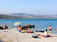 Arbanija, les plages en autour - la côte Čiovo.