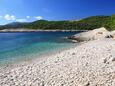 Milna, les plages en autour - la côte Vis.