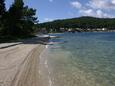 Korčula, les plages en autour - la côte Korčula.