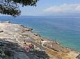 Trpanj, les plages en autour - la côte Pelješac.