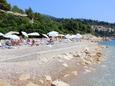 Trsteno, les plages en autour - la côte Dubrovnik.