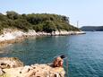 Vrsar, pláže v okolí - riviéra Poreč.