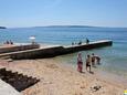 Rab, les plages en autour - la côte Rab.