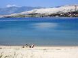 Pag, les plages en autour - la côte Pag.