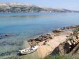 Pag, les plages en autour - la côte Pag.