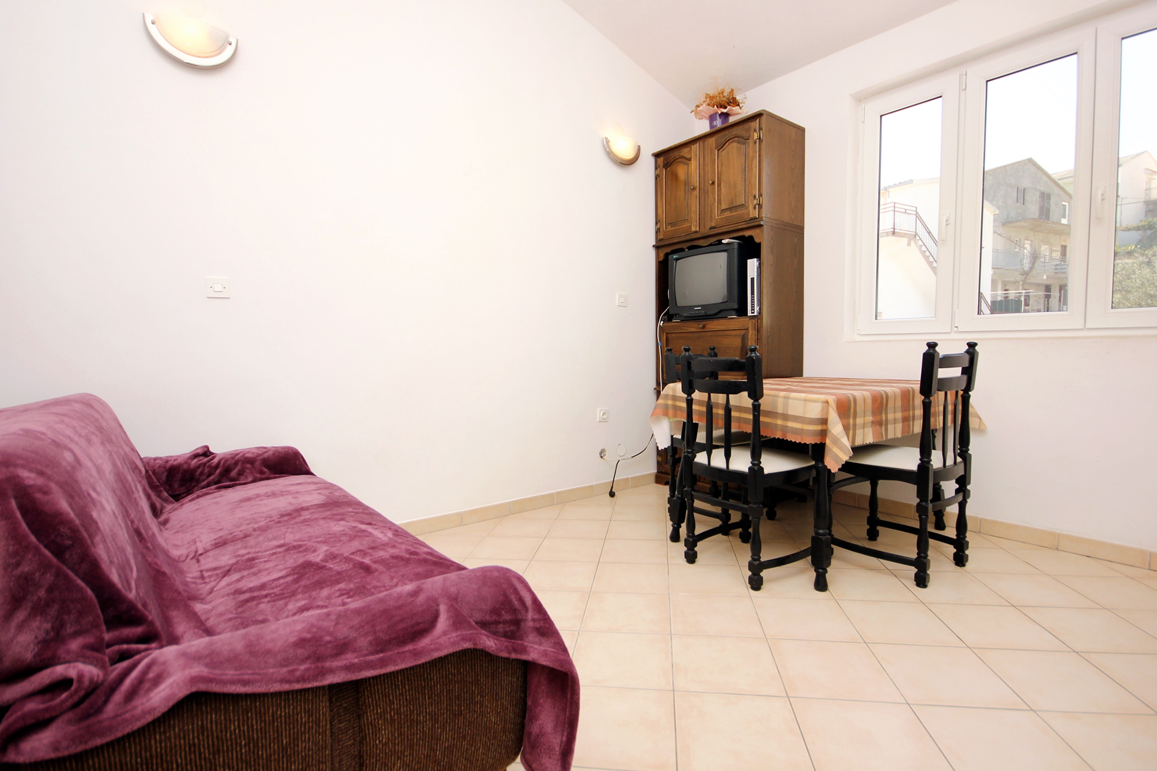 One bedroom apartment with terrace and sea view Marina, Trogir (A-10003-b)