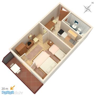 Plan Pisak, Plan in the apartment, WIFI.