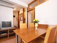 Dining room Baška Voda, Dining room in the apartment, air condition available, (pet friendly) and WiFi.