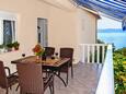 Terrace Pisak, Terrace in the apartment, with a sea view and WiFi.