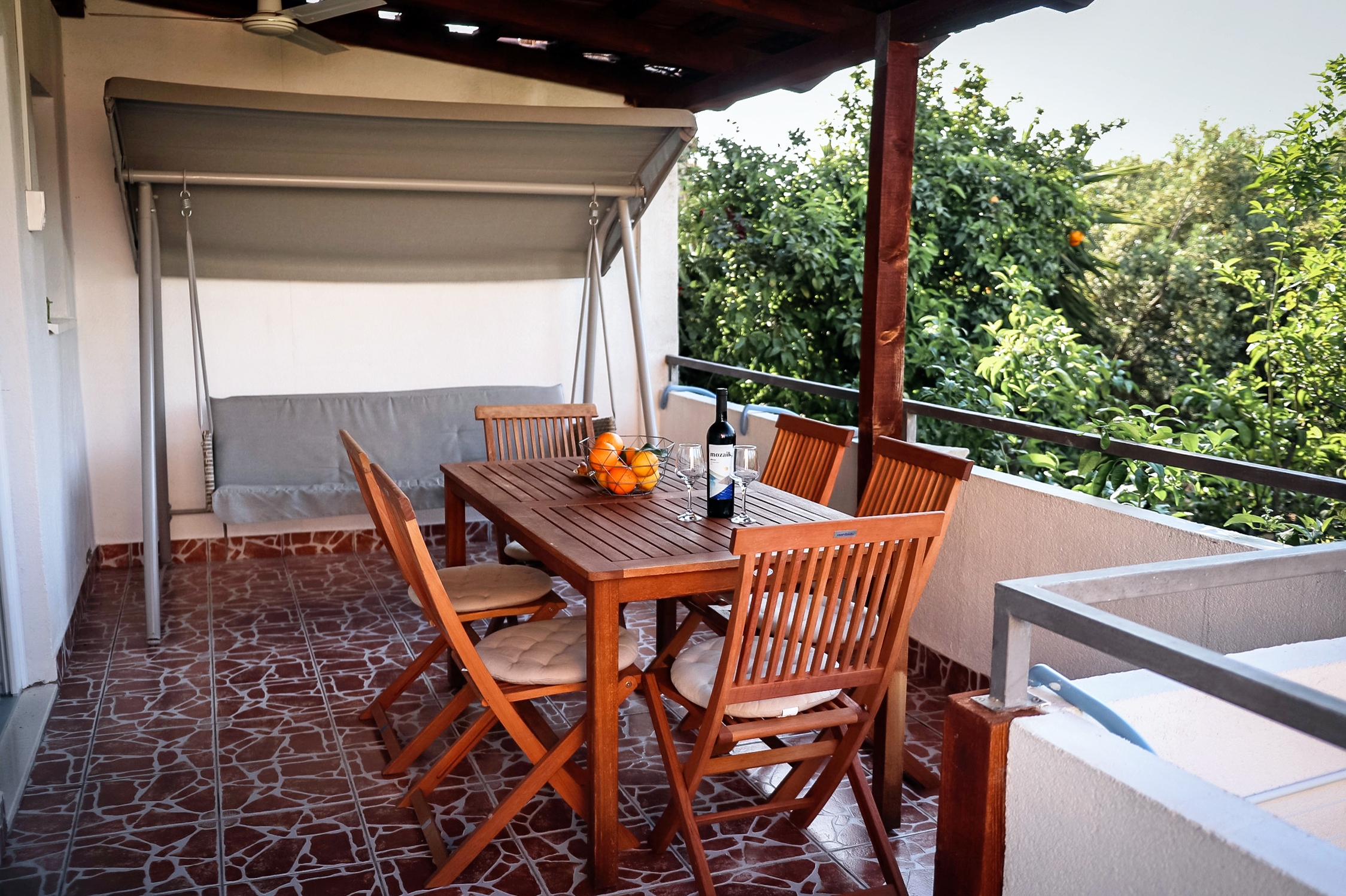 Two bedroom apartment with terrace and sea view Orebić, Pelješac  A-a