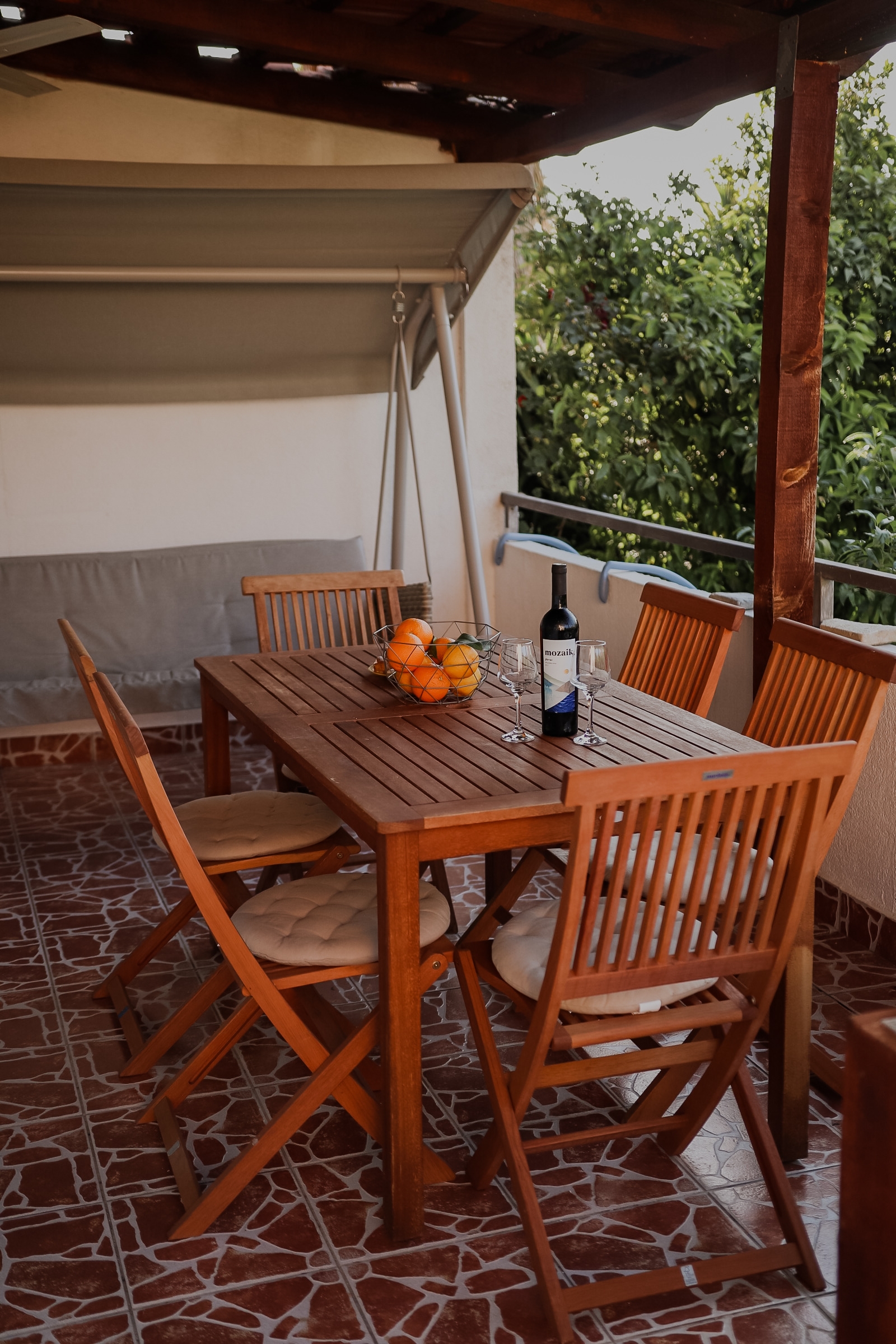 Two bedroom apartment with terrace and sea view Orebić, Pelješac  A-a