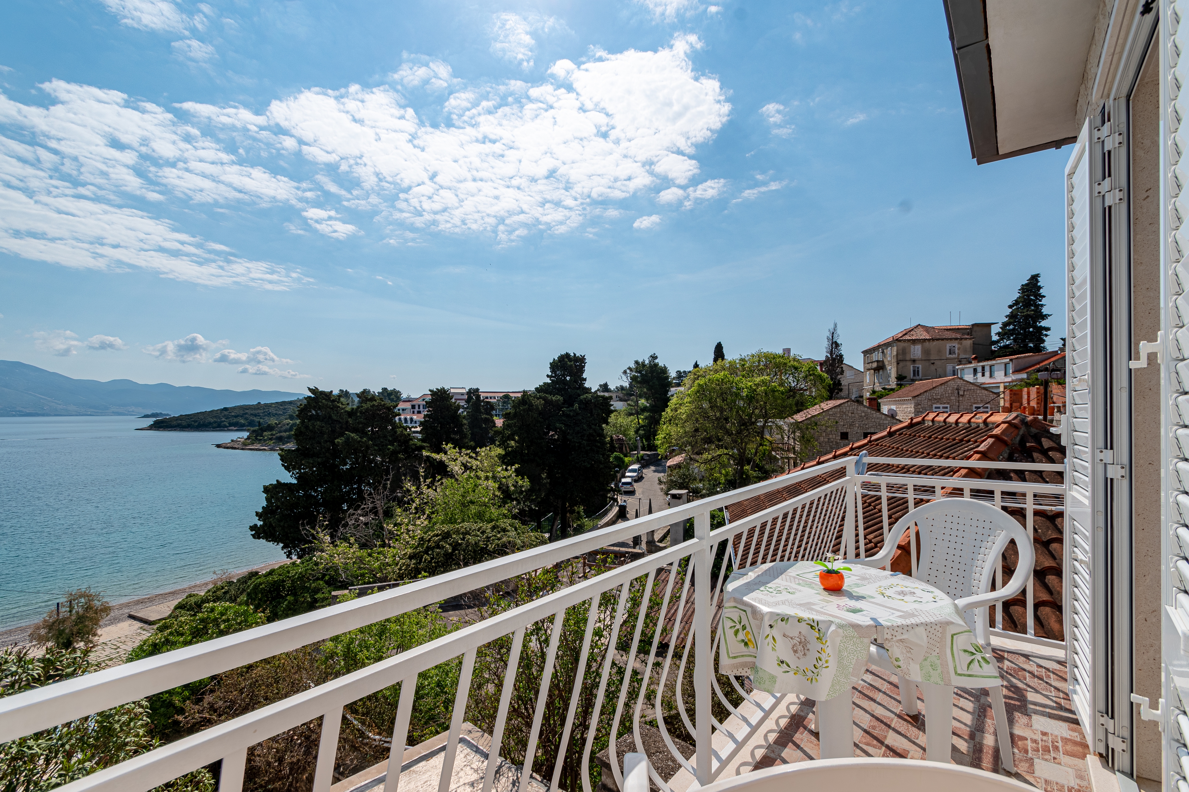 Studio flat with balcony and sea view Korčula  AS-a