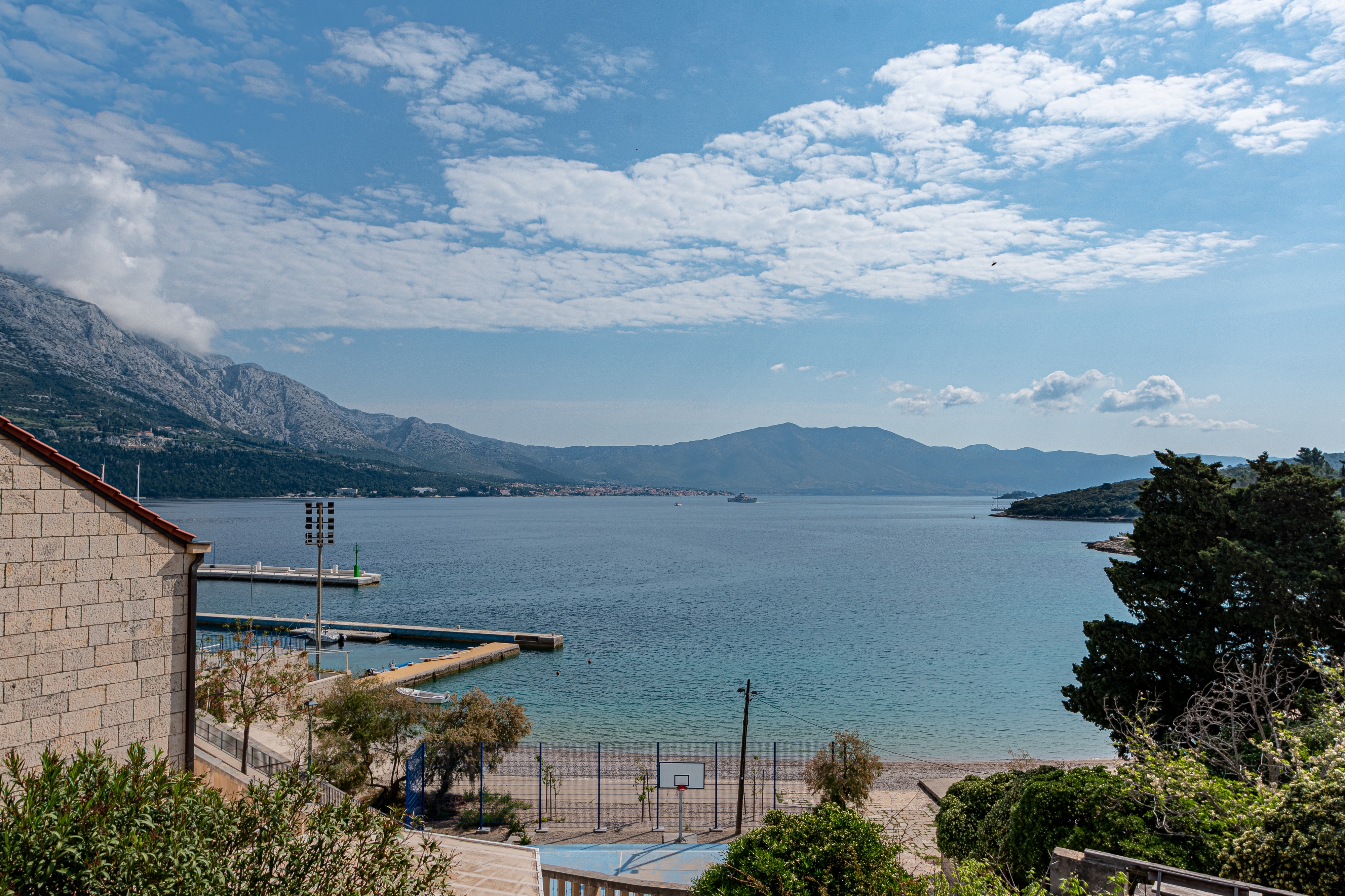 Studio flat with balcony and sea view Korčula  AS-a