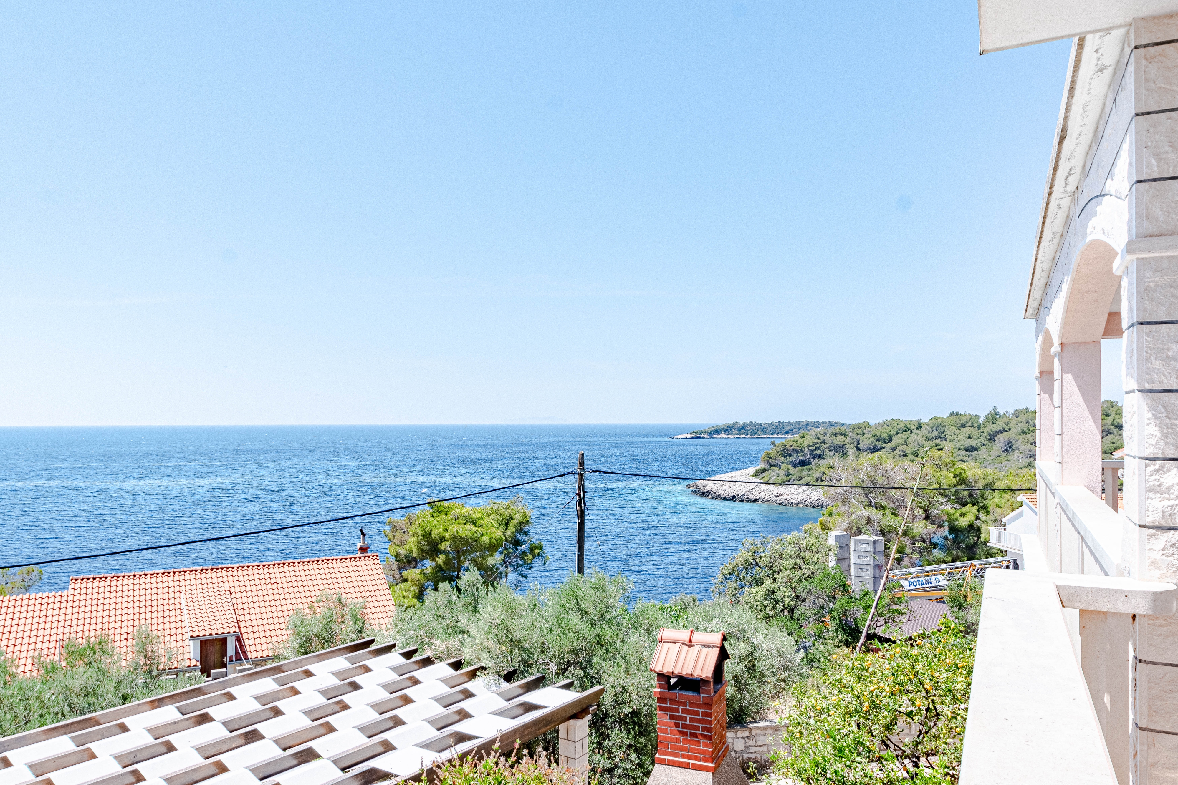 Two bedroom apartment near beach Prižba, Korčula  A-a