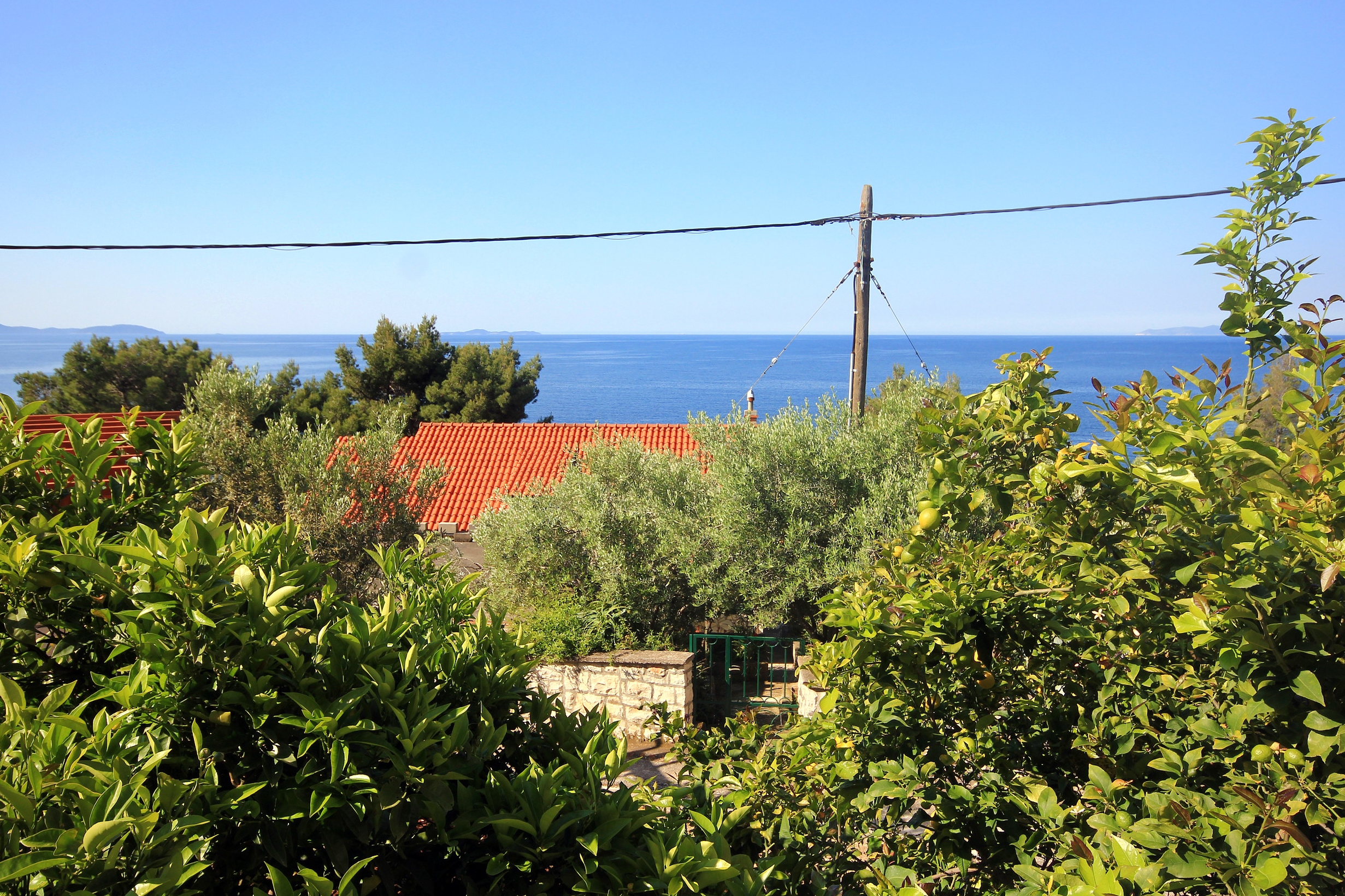 Two bedroom apartment near beach Prižba, Korčula  A-d