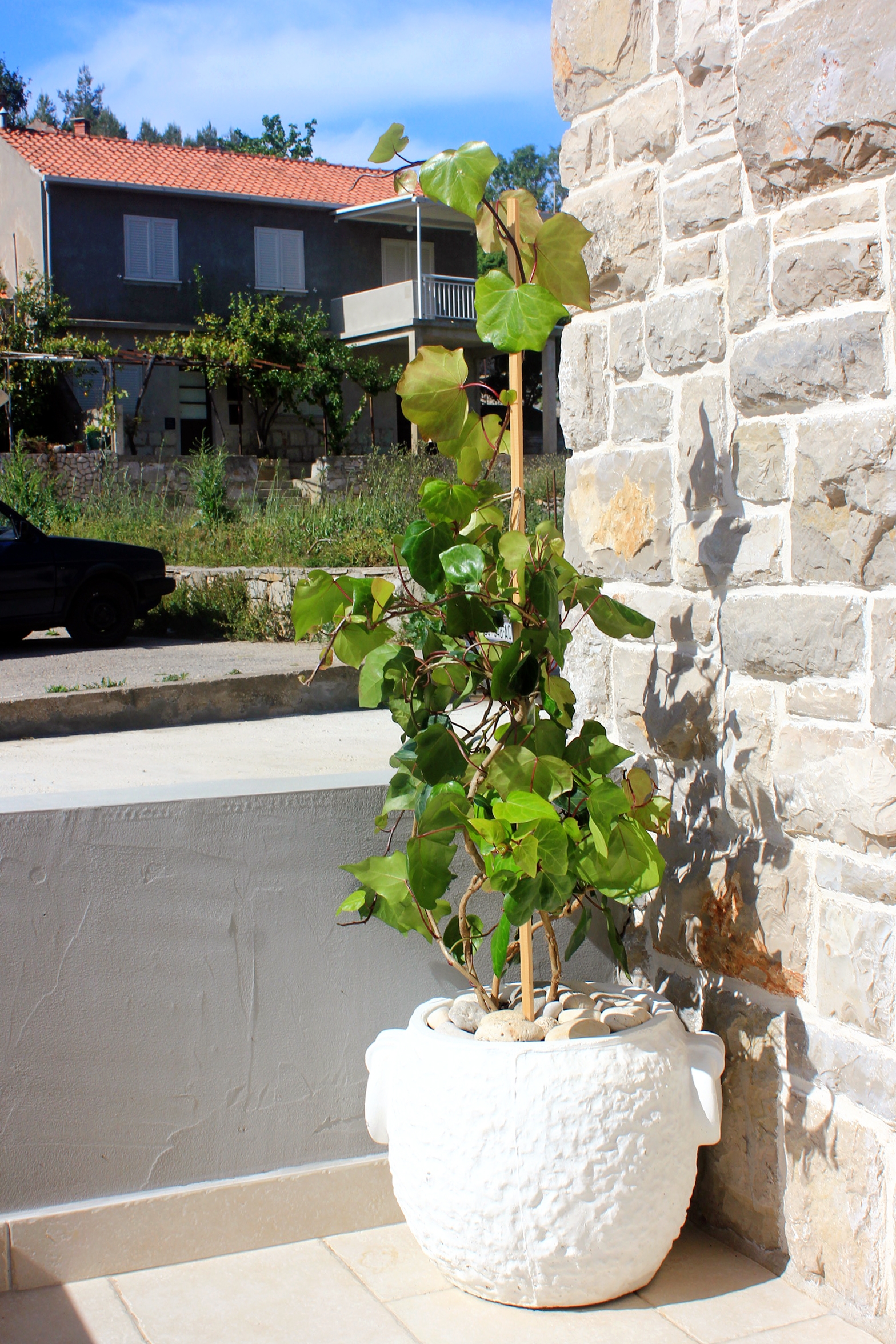 One bedroom house with terrace and sea view Gršćica, Korčula  K