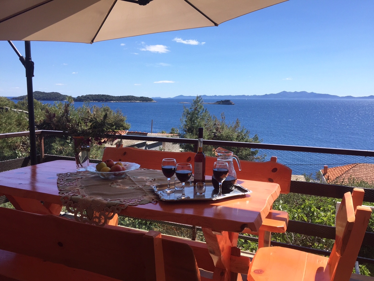 Four-bedroom apartment near beach Prižba, Korčula (A-10061-b)