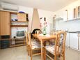 Dining room Prižba, Dining room in the apartment, air condition available, (pet friendly) and WiFi.