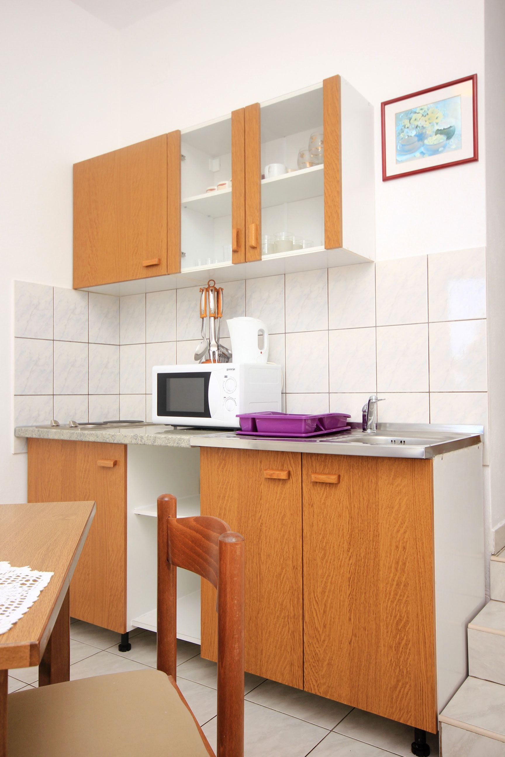 Two bedroom apartment with terrace and sea view Trpanj, Pelješac  A-c