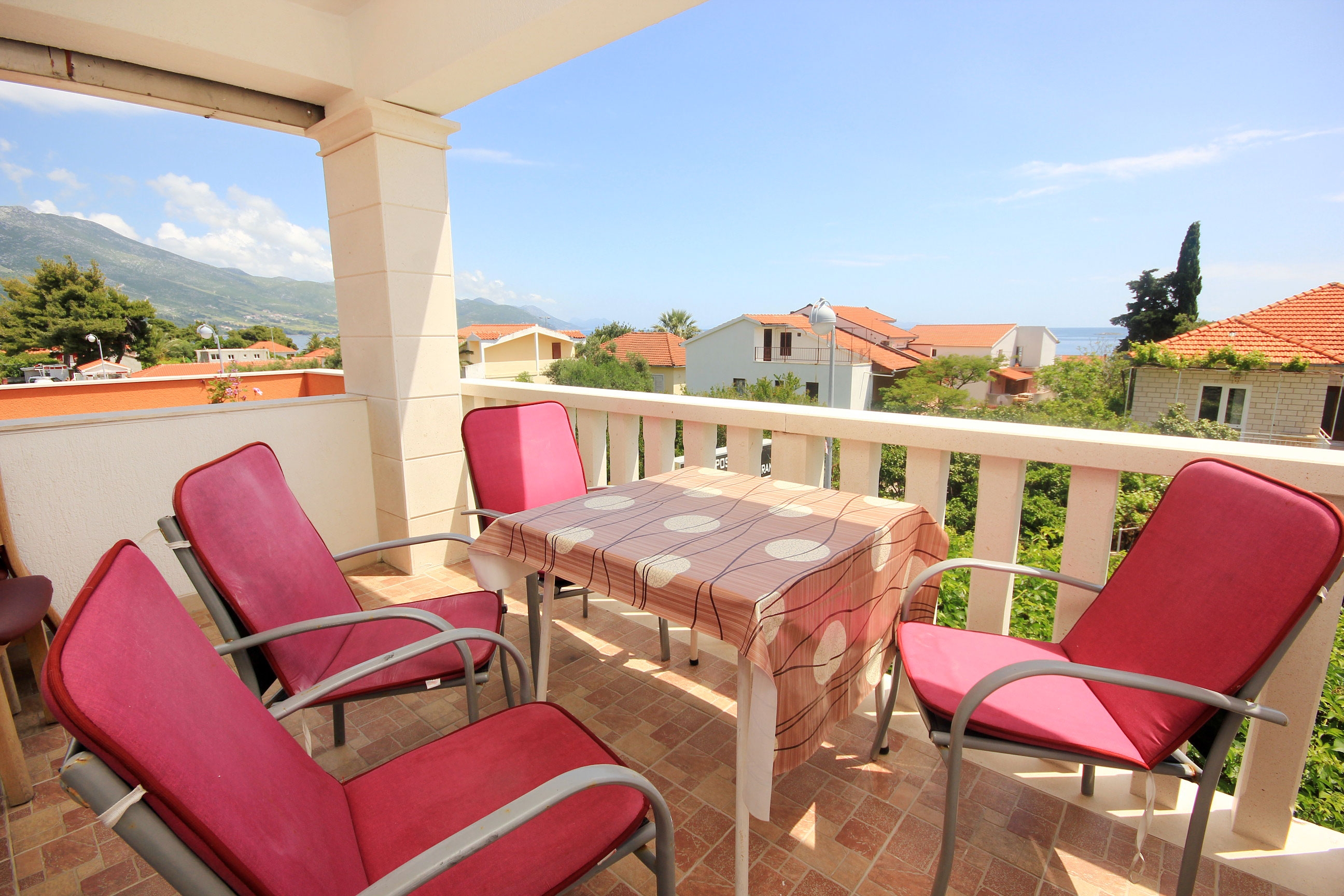 One bedroom apartment with terrace and sea view Orebić, Pelješac (A-10088-a)