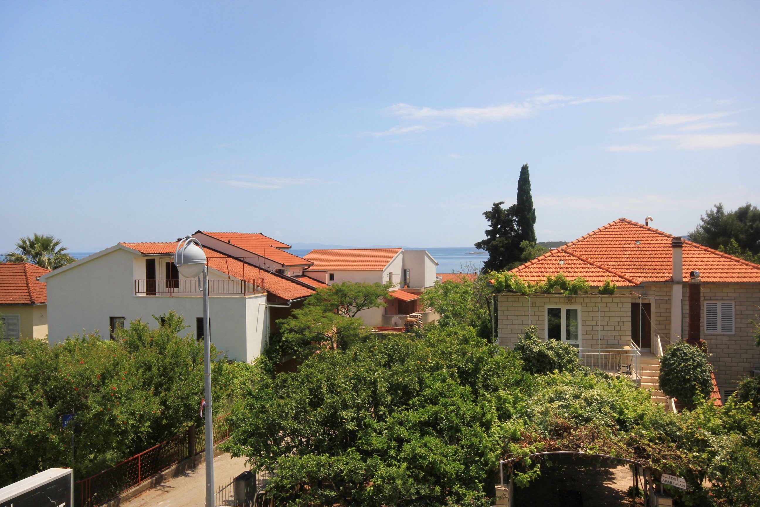One bedroom apartment with terrace and sea view Orebić, Pelješac  A-a