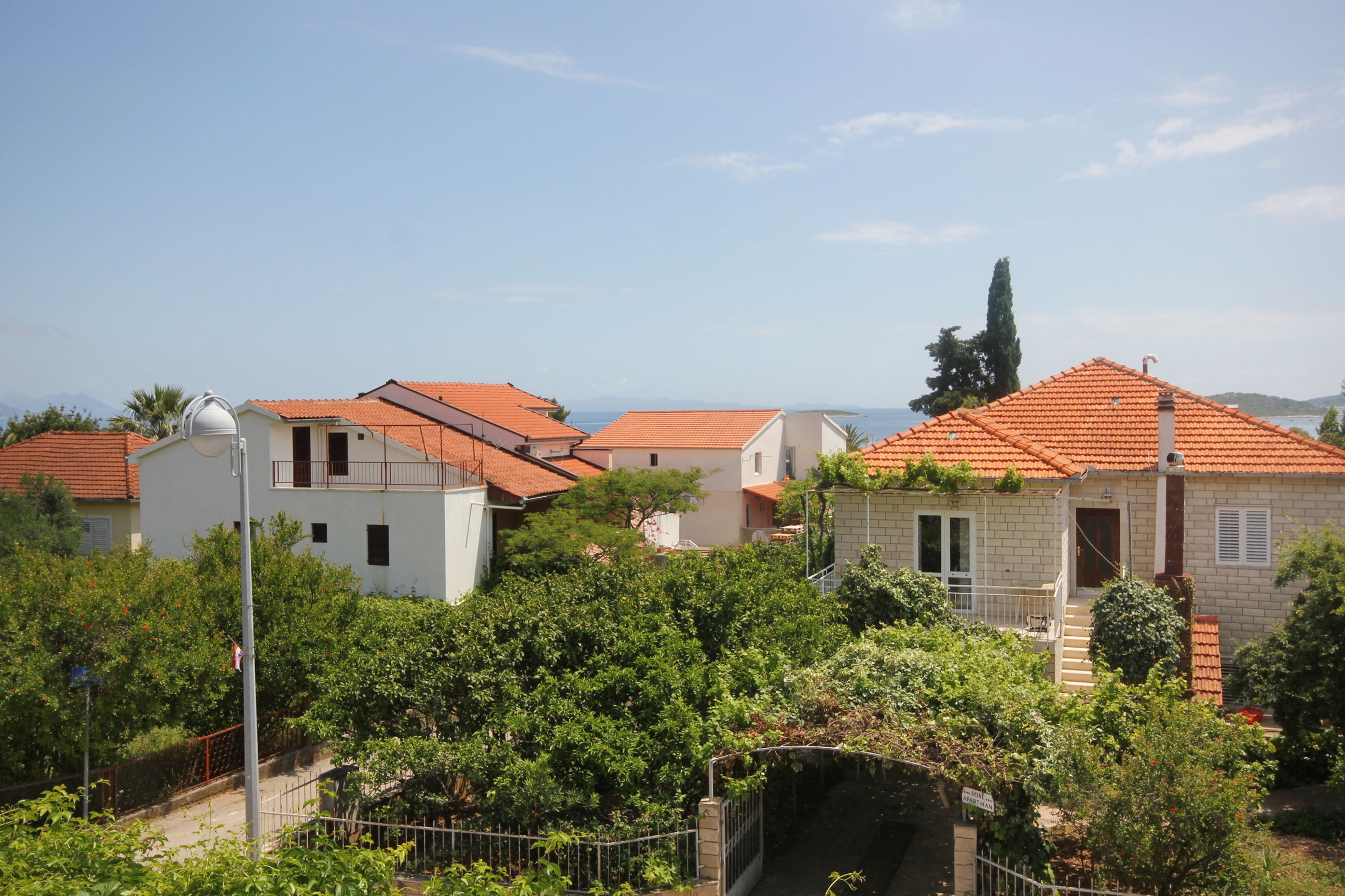 One bedroom apartment with terrace and sea view Orebić, Pelješac  A-b