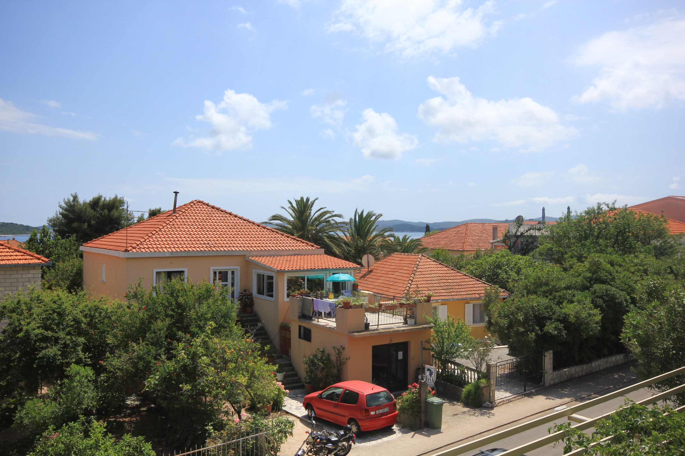One bedroom apartment with terrace and sea view Orebić, Pelješac  A-c