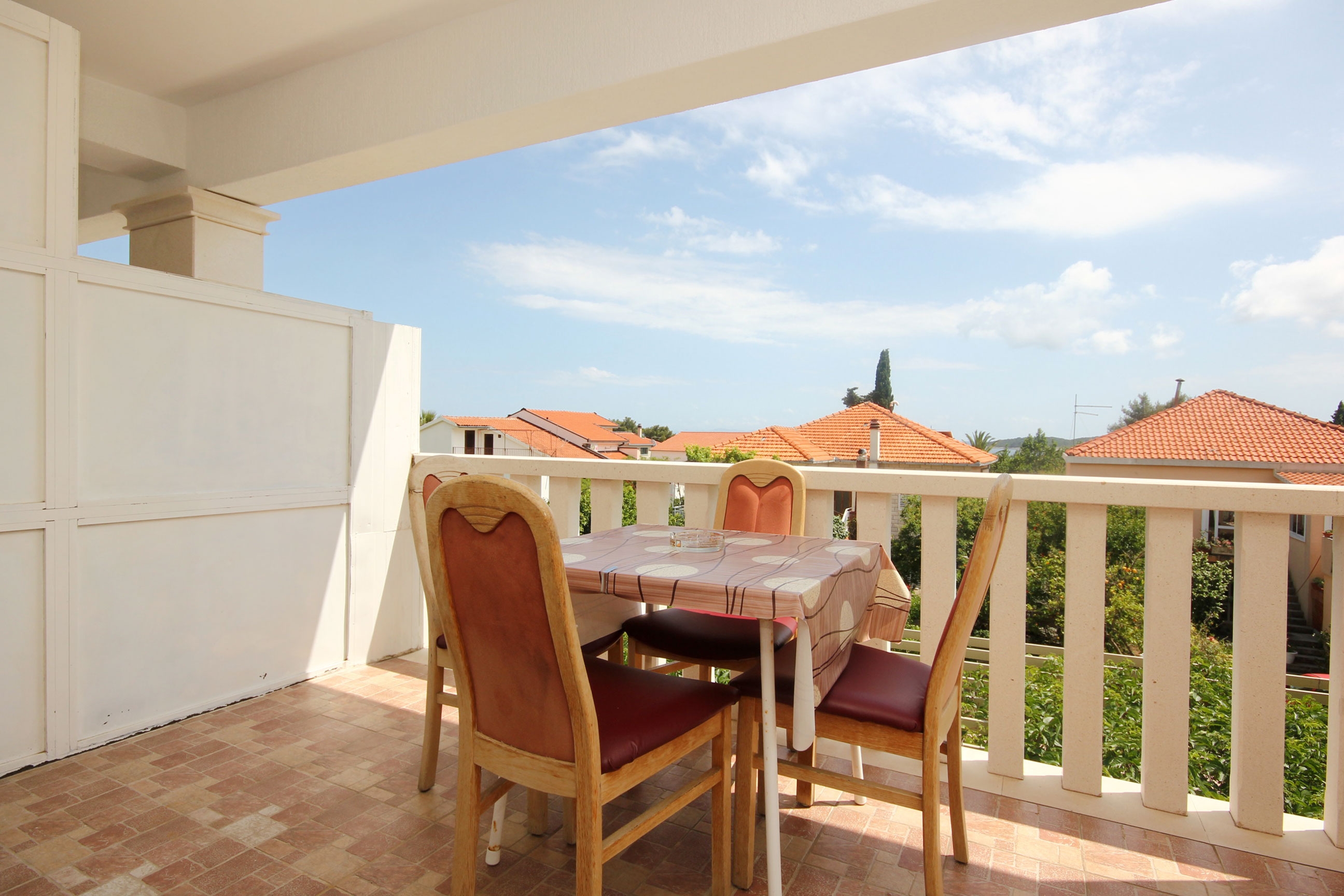 One bedroom apartment with terrace and sea view Orebić, Pelješac  A-d