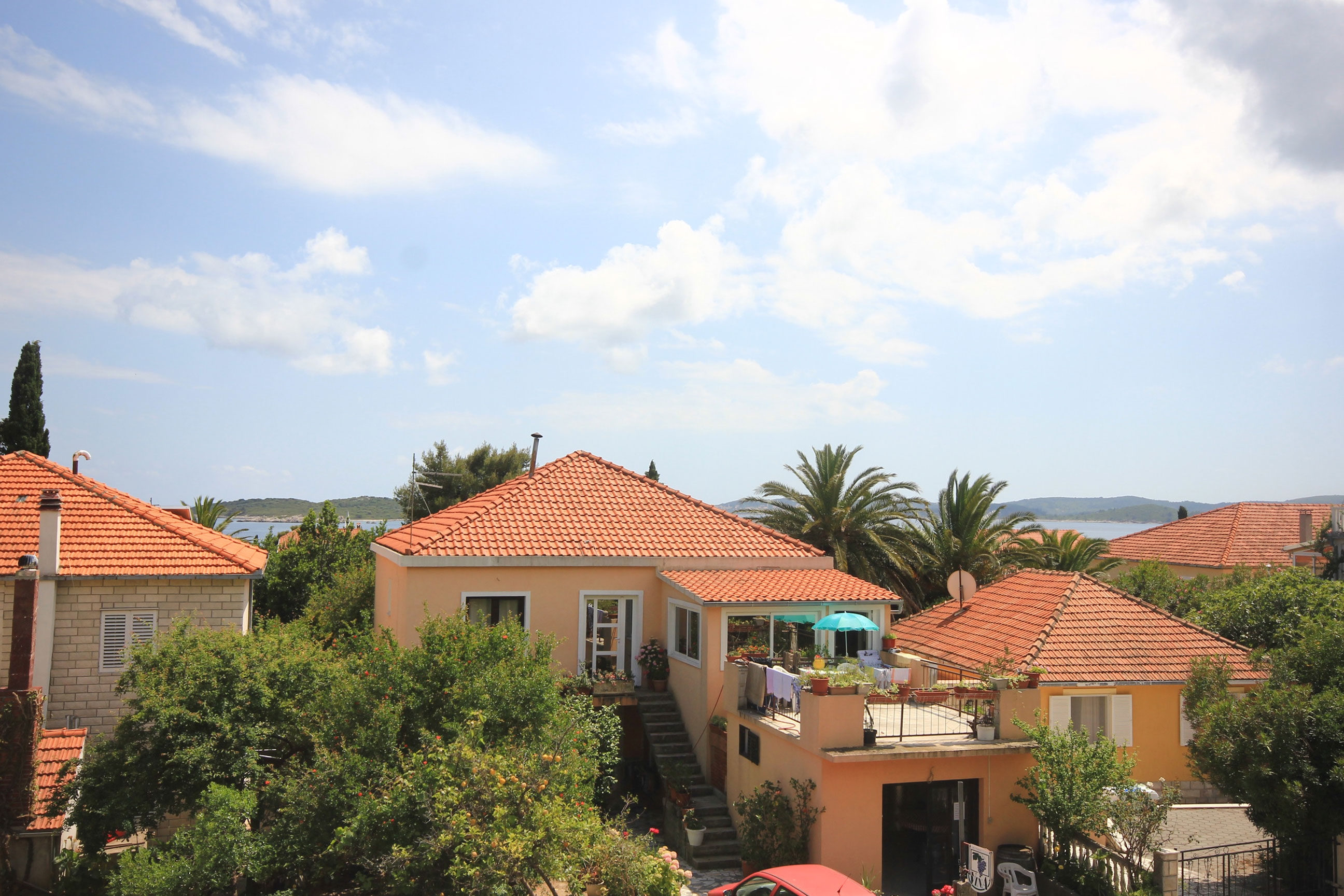 One bedroom apartment with terrace and sea view Orebić, Pelješac  A-d
