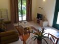 Living room Orebić, Living room in the apartment, air condition available, (pet friendly) and WiFi.