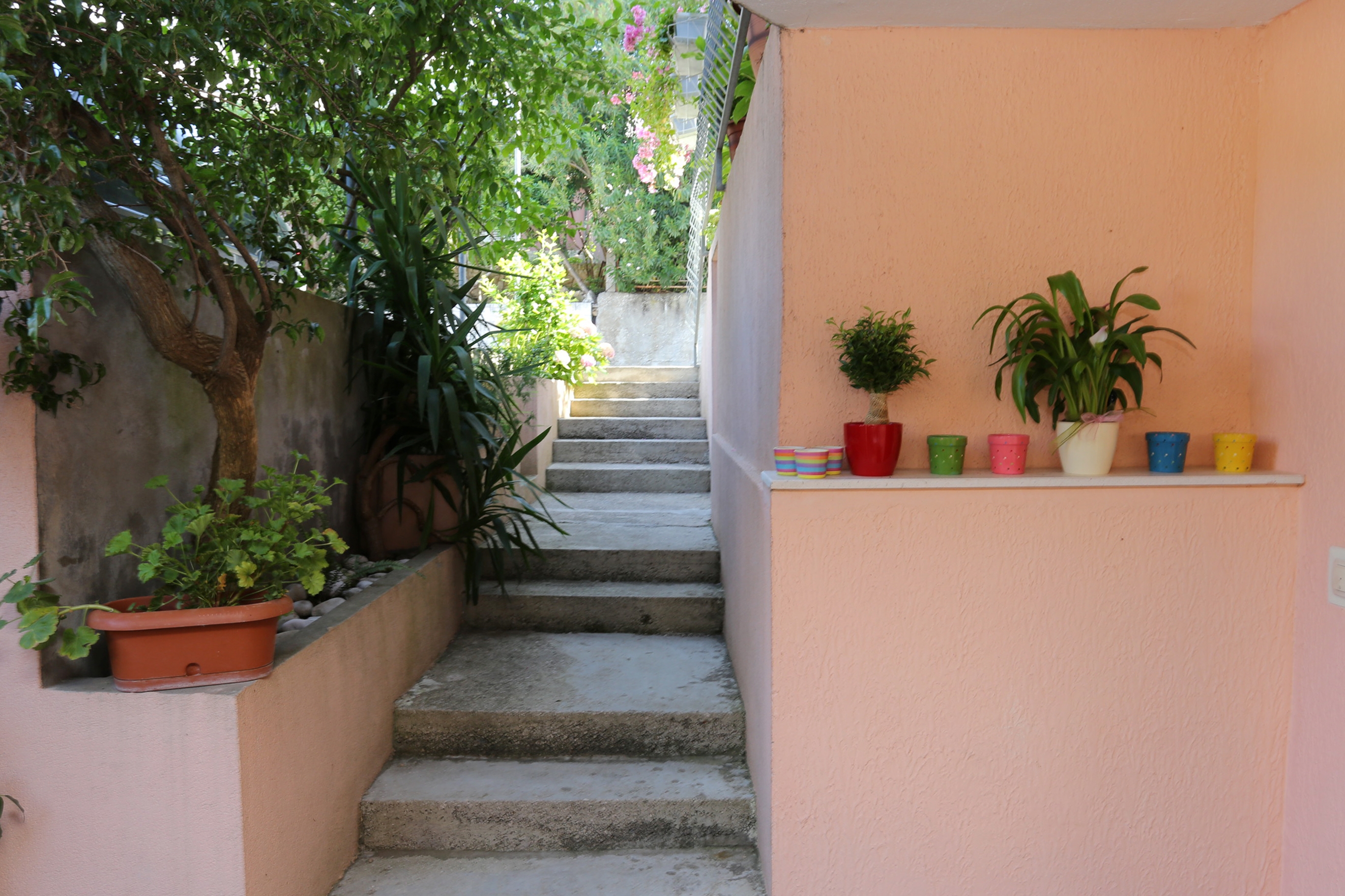 One bedroom apartment with terrace Orebić, Pelješac  A-a