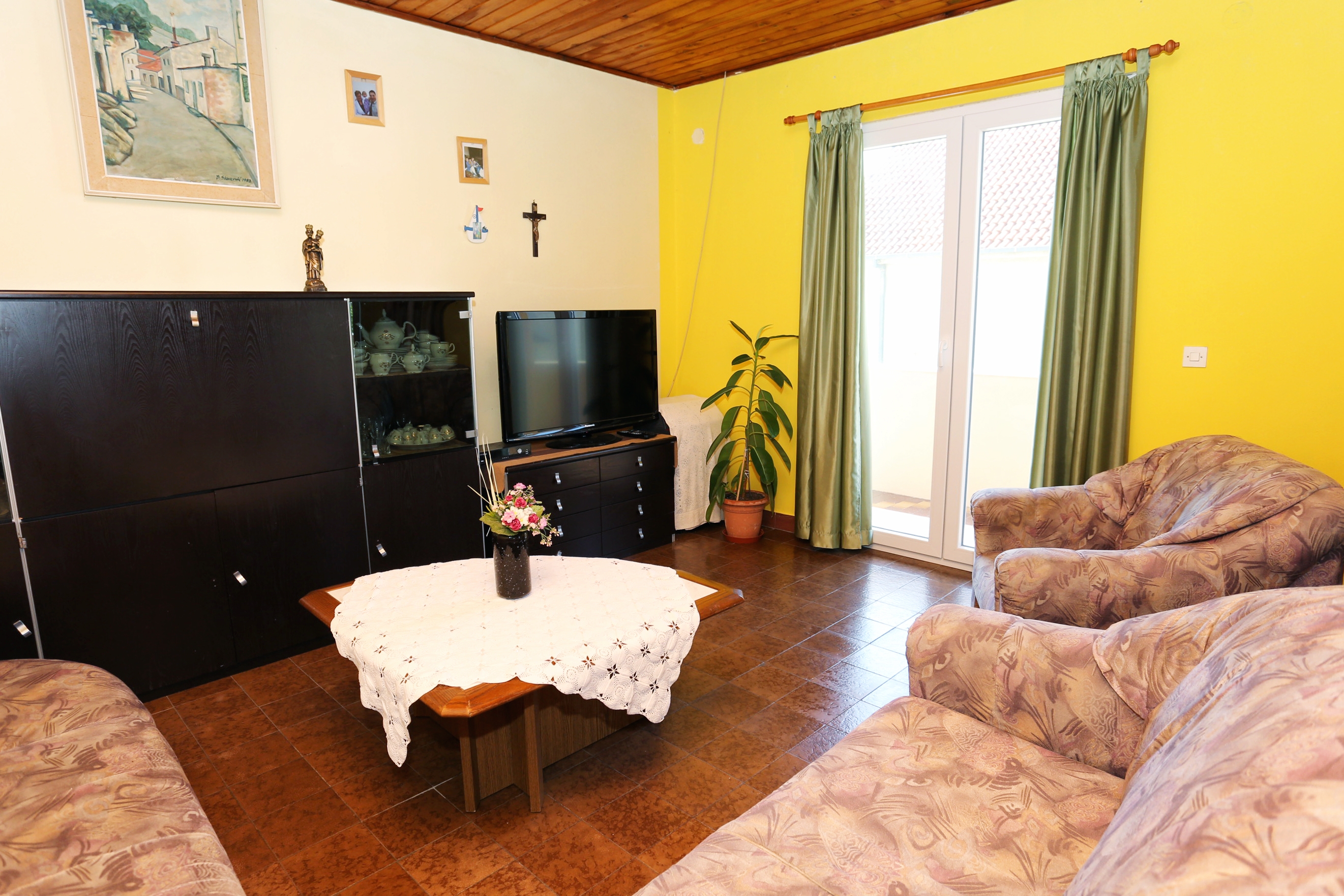Four-bedroom apartment with terrace and sea view Orebić, Pelješac (A-10102-a)