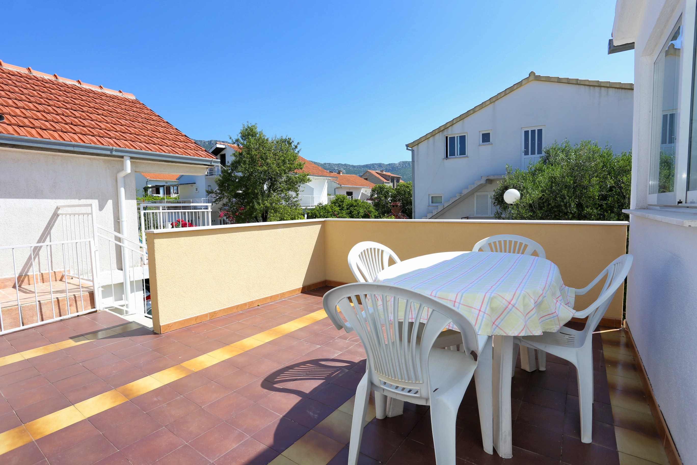Four bedroom apartment with terrace and sea view Orebić, Pelješac  A-a