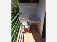 Orebić, Balcony in the apartment, with a sea view, (pet friendly) and WiFi.