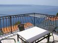 Terrace 1 Pisak, Terrace 1 in the apartment, with a sea view and WiFi.